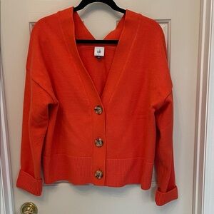 CAbi Bold Orange Women's Cardigan #6652 spring 2025